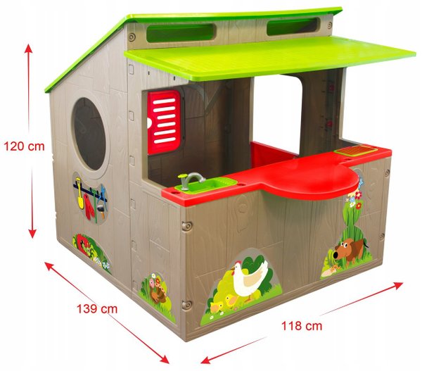 Spielhaus mit Küche Kinderspielhaus Sommerküche Kinderküche Kinderläden