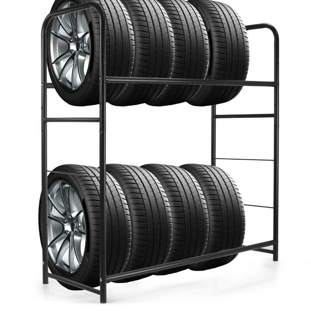 Reifenregal Lagerregal für 4/8 Reifen Reifenständer Autoreifen Wandhalter 3 Type
