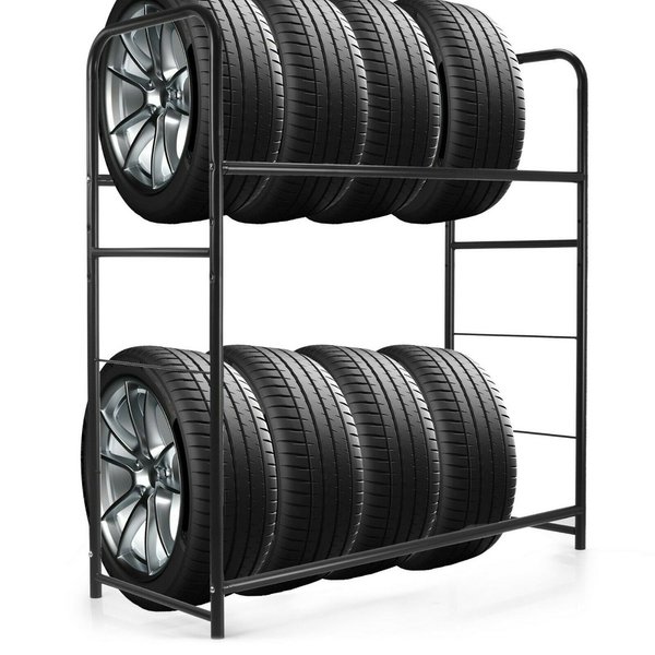 Reifenhalter für 8 Räder Reifenwandhalter Felgenbaum Reifenständer Reifenregal