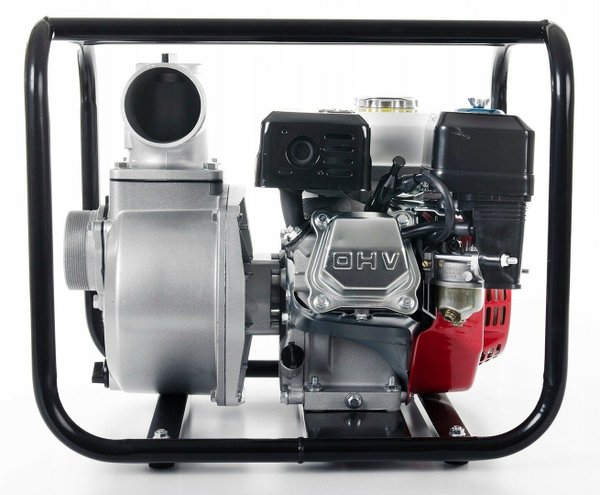 1000l/min Benzin Wasserpumpe 6,5PS Gartenpumpe SET Motor Pump 3'' +2x Schlauch